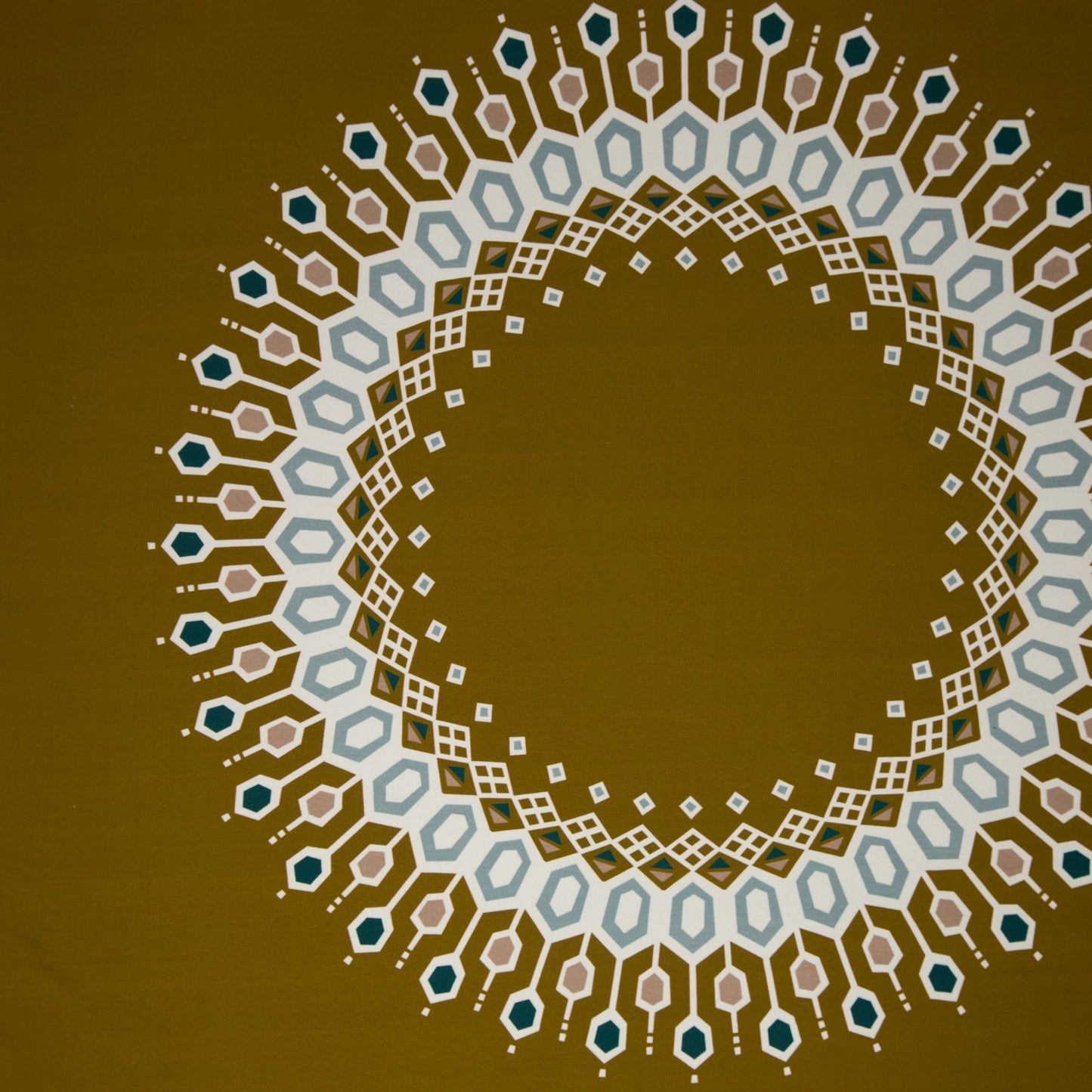 Inspiration scandinave (léger défaut) - Panneau vert kaki - Molleton brossé imprimé