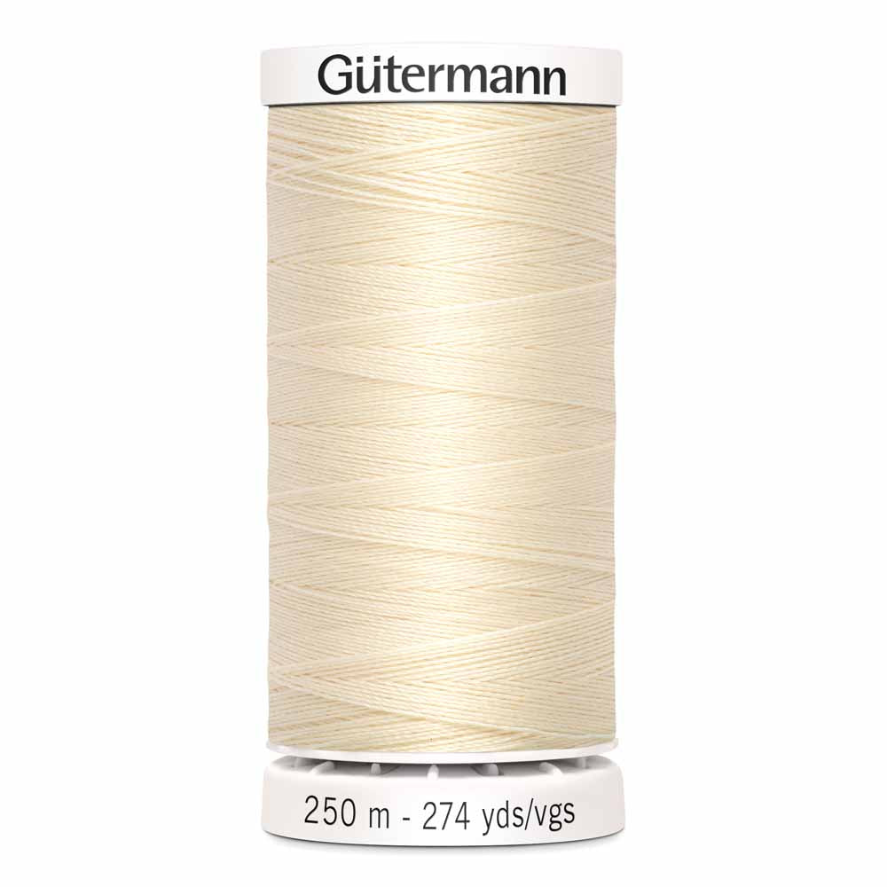 GÜTERMANN Polyester Thread 250m - #800 - Ivory