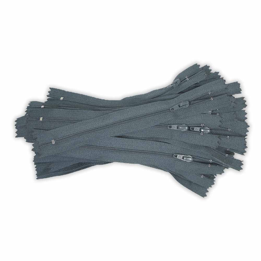 Lightweight Closed End Zipper 18cm (7″) - Dark Gray