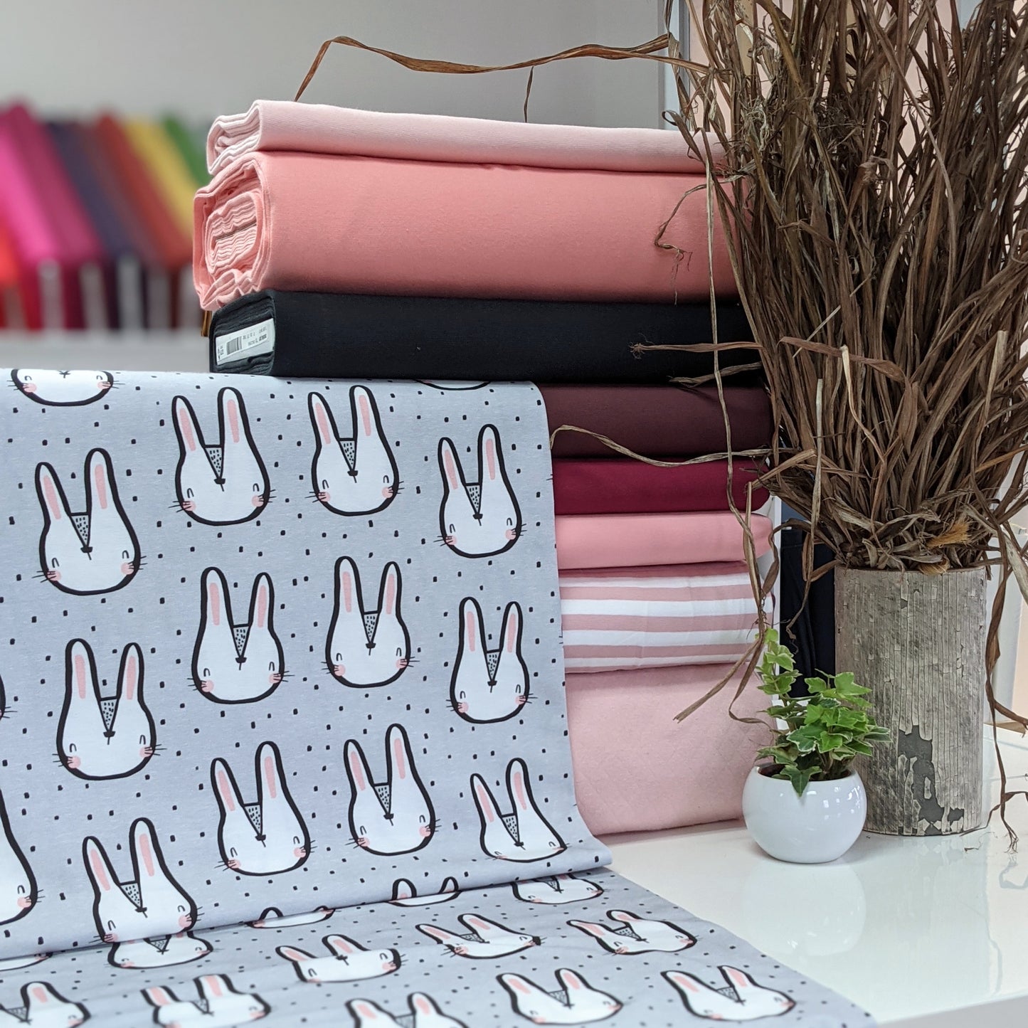 Coquins lapins - NON NON OUI - Jersey imprimé biologique