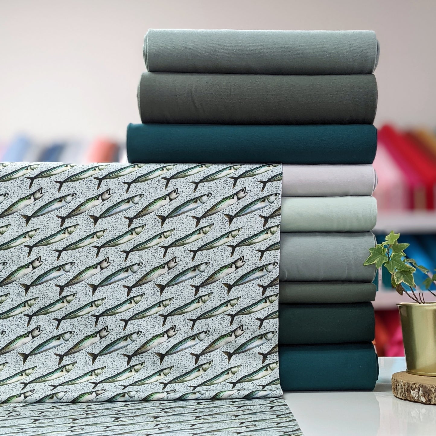 Banc de poissons - NON NON OUI - Jersey imprimé