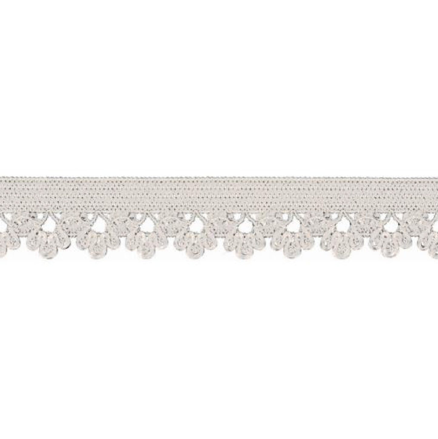 Fin de rouleau 35 cm - Blanc cassé - Dentelle élastique 13 mm