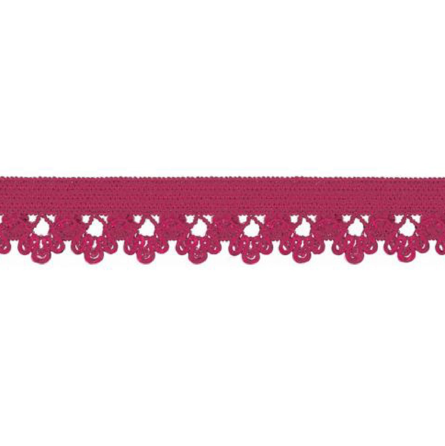 Fuchsia - Elastic lace 13 mm