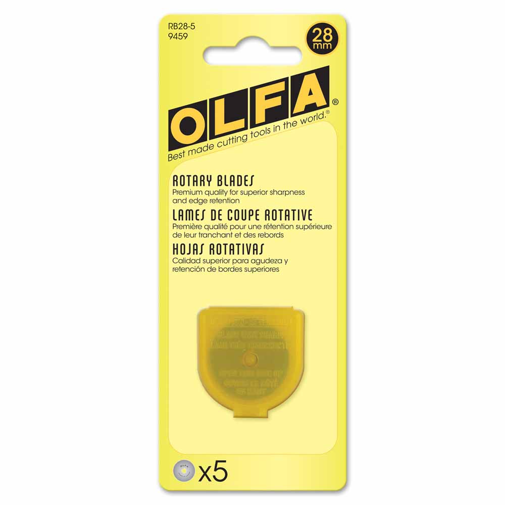 Olfa 28mm Rotary Cutter Blades - Pack of 5