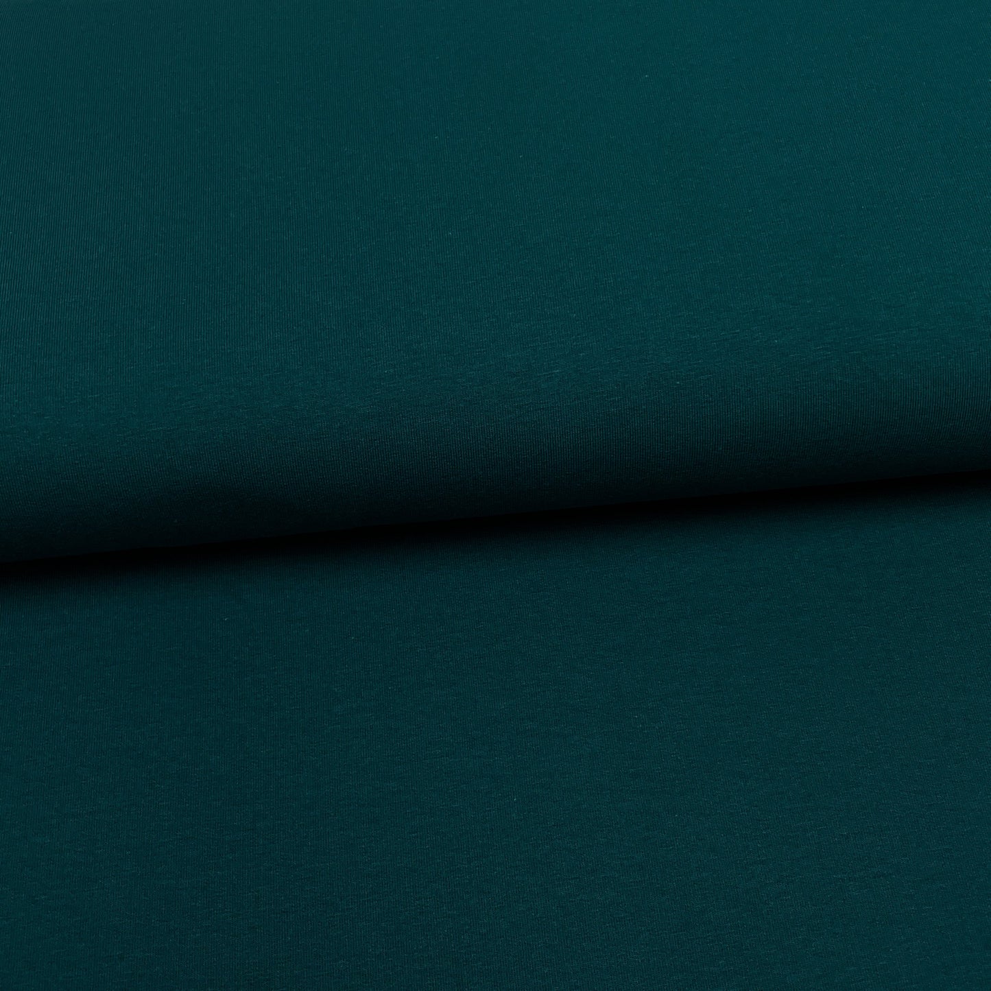 End of roll 36 cm - Spruce - Stretch organic fleece cotton solid