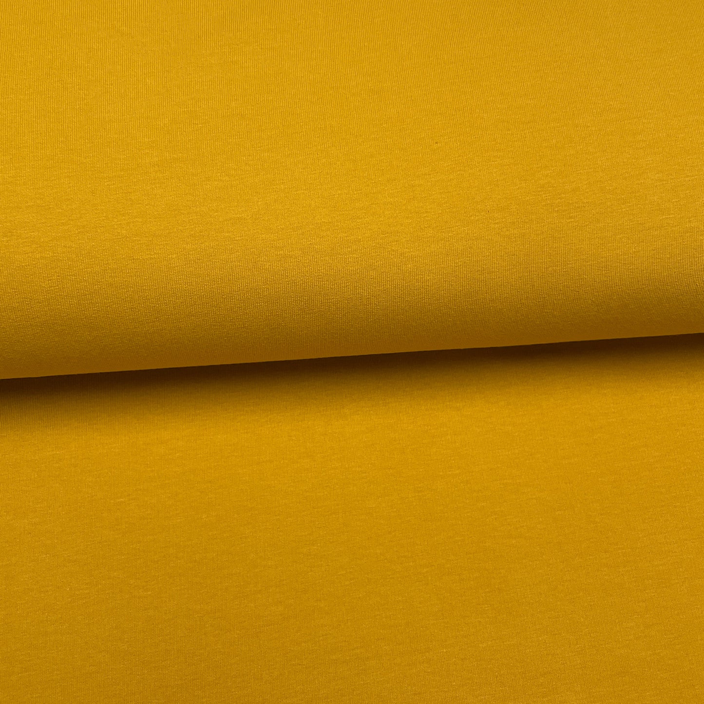 Fin de rouleau 45 cm - Moutarde - Coton ouaté biologique extensible uni