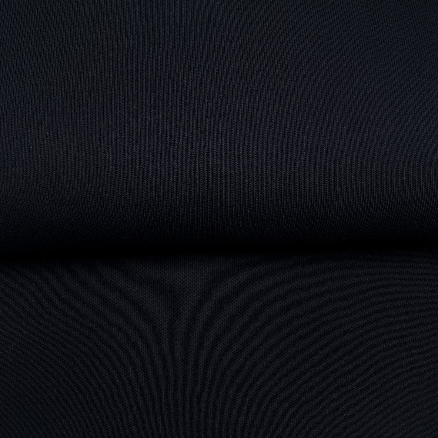 Fin de rouleau 47 cm - Noir - Tricot maille uni