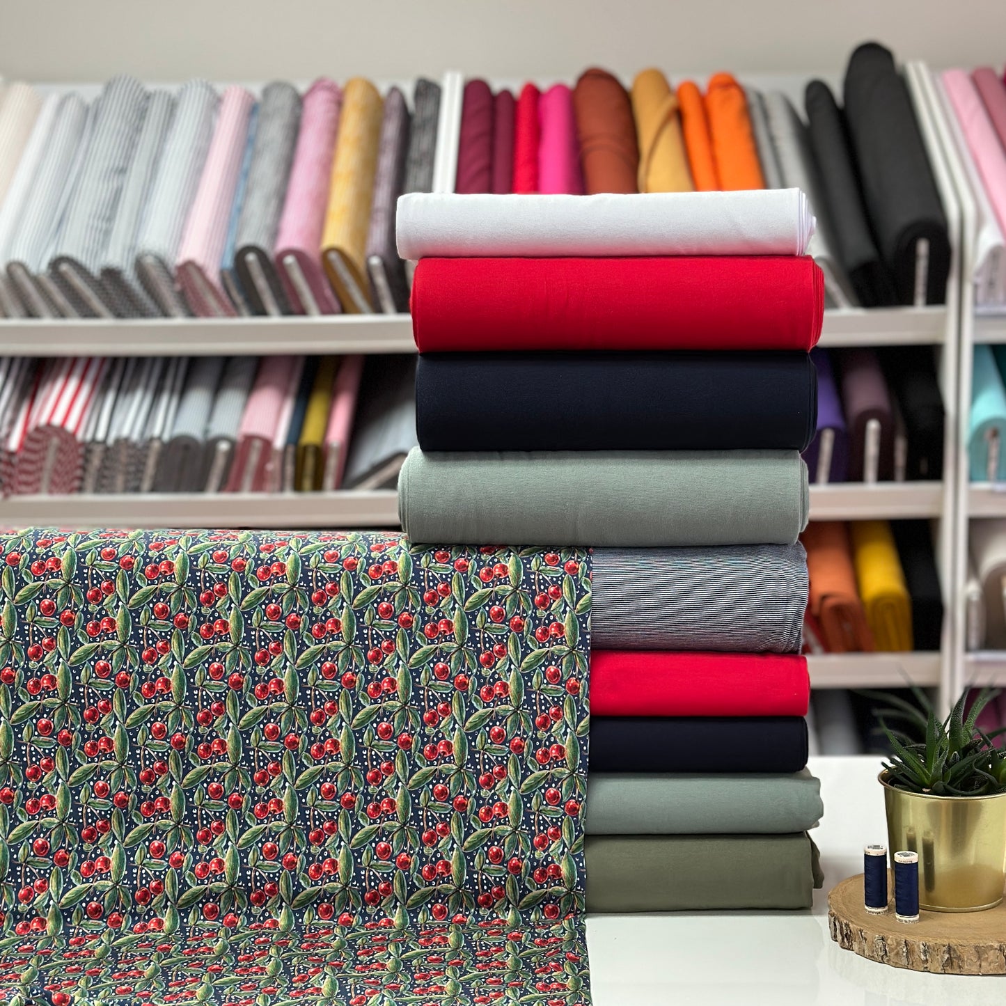 Cherries - Printed jersey