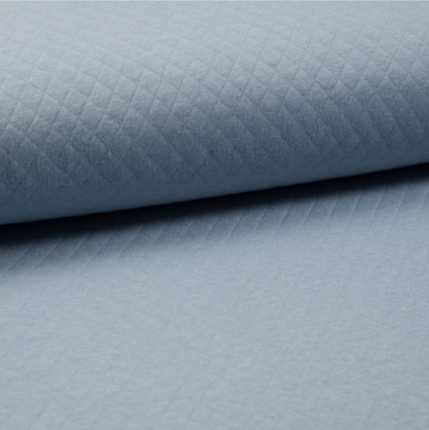 Bleu pâle - Tricot matelassé uni