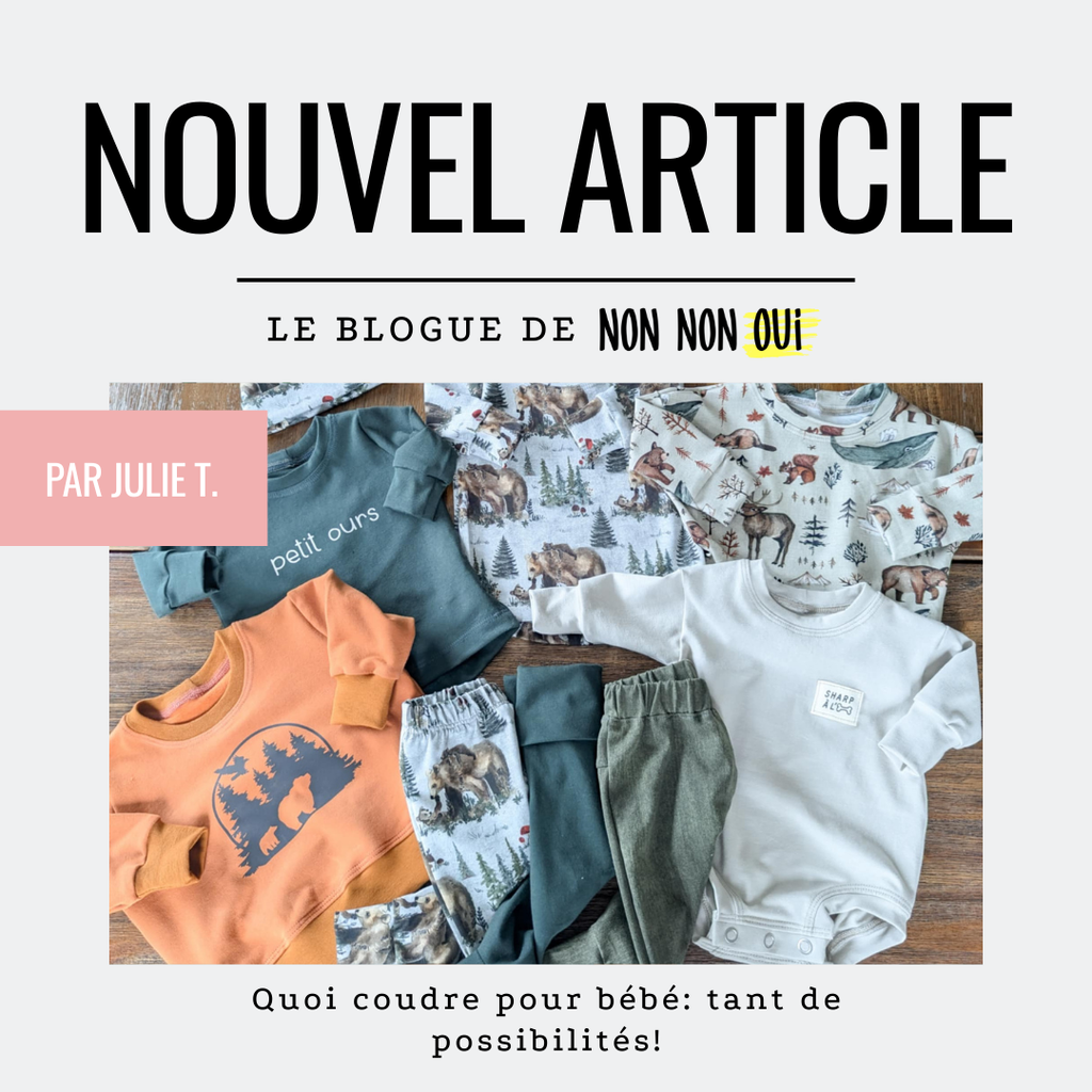 Quoi coudre pour bébé: tant de possibilités!