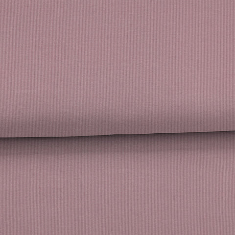 Lilac - Plain ribbed jersey