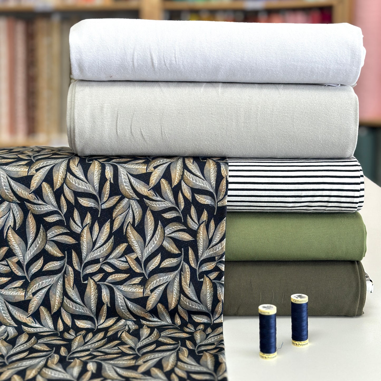 Fin de rouleau 70 cm - Feuillage - NON NON OUI - Jersey imprimé