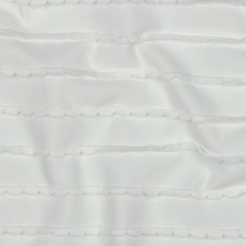 Blanc - Jersey dentelle