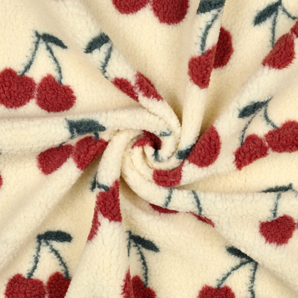 Cherries ecru - Teddy Jacquard