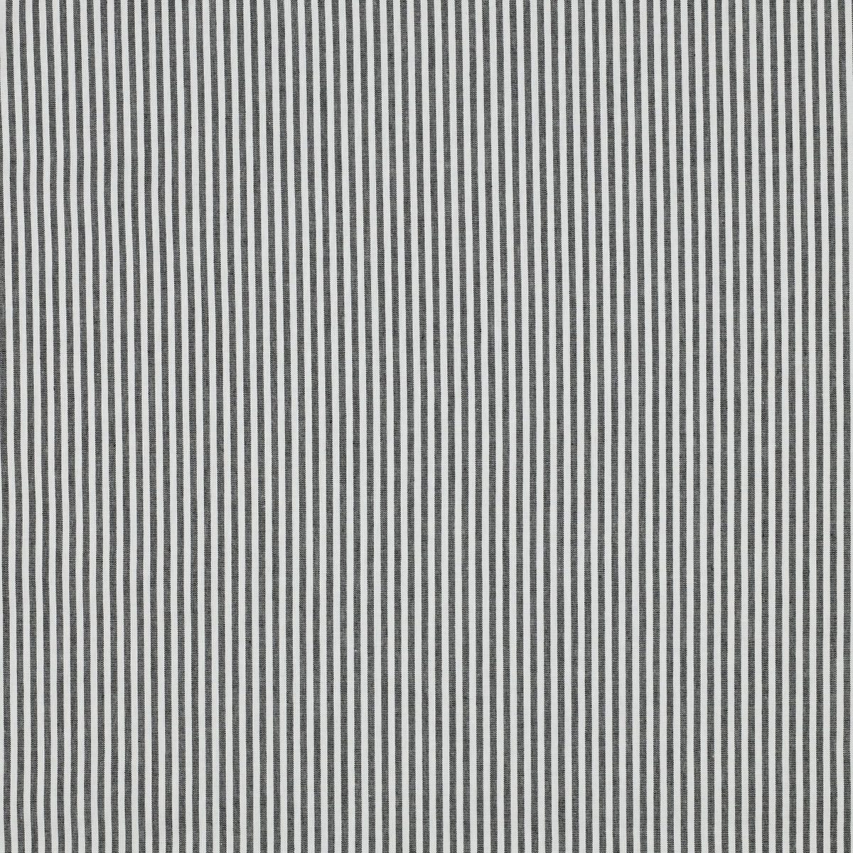 Noir - Popeline rayée 3mm teinte en fil