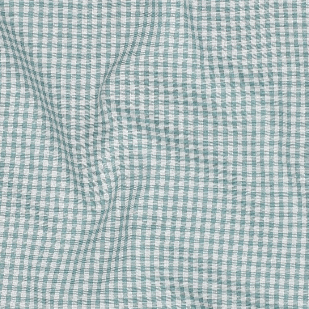 Petrol - 2.7mm Check Poplin