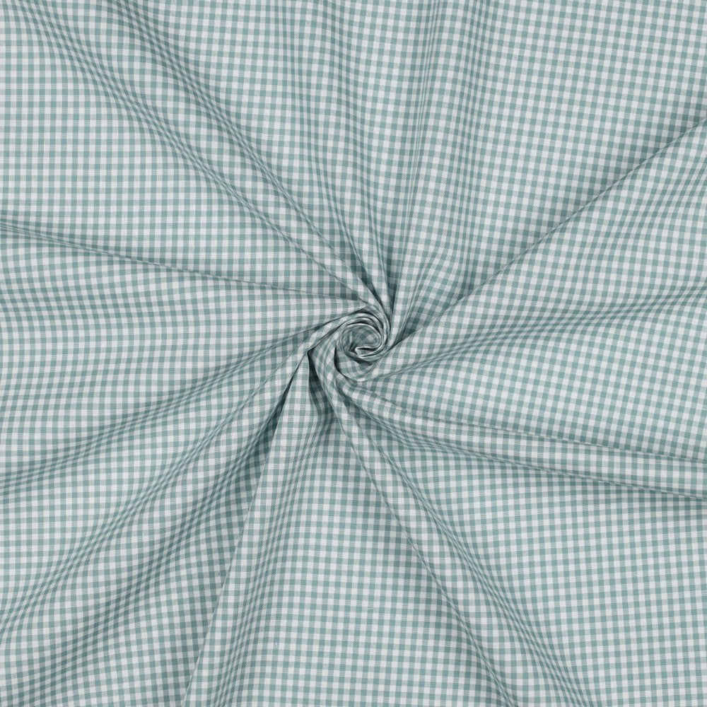 Petrol - 2.7mm Check Poplin