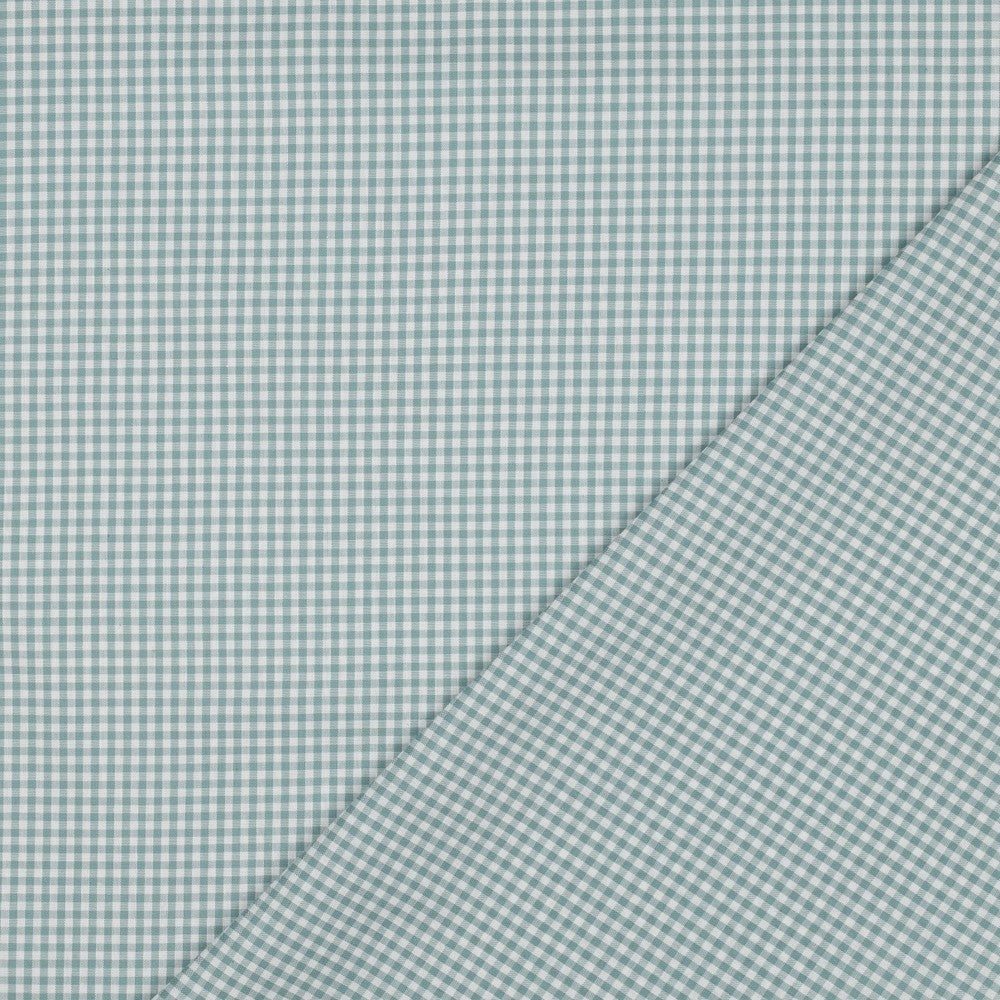 Petrol - 2.7mm Check Poplin