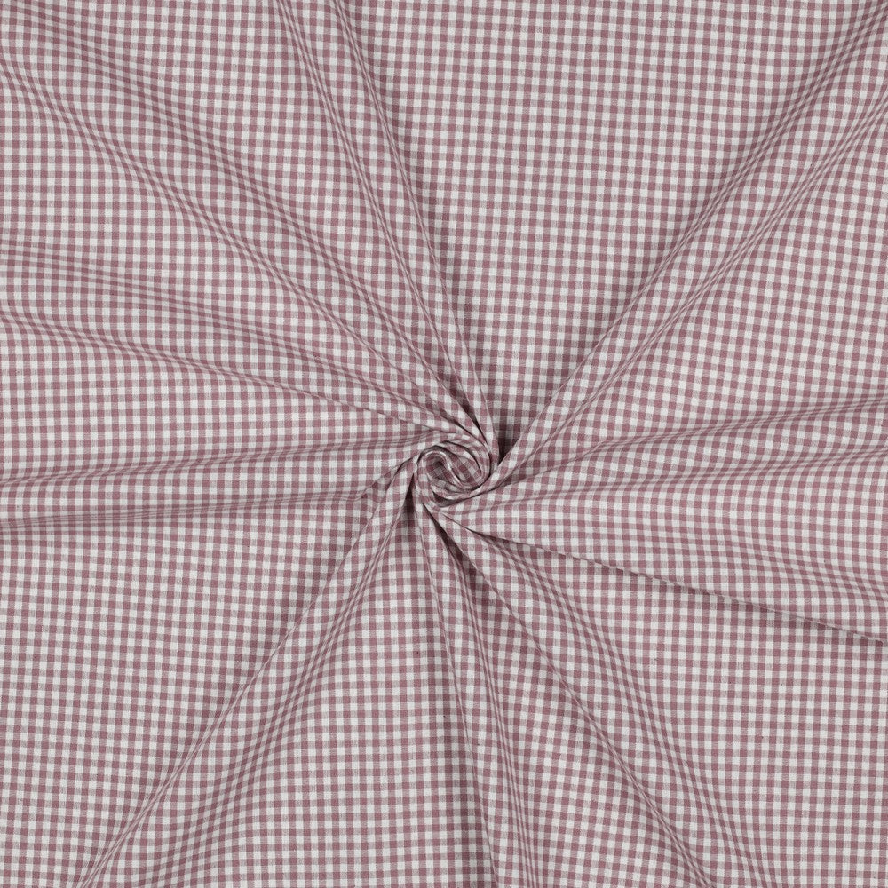 Pink - 2.7mm Check Poplin