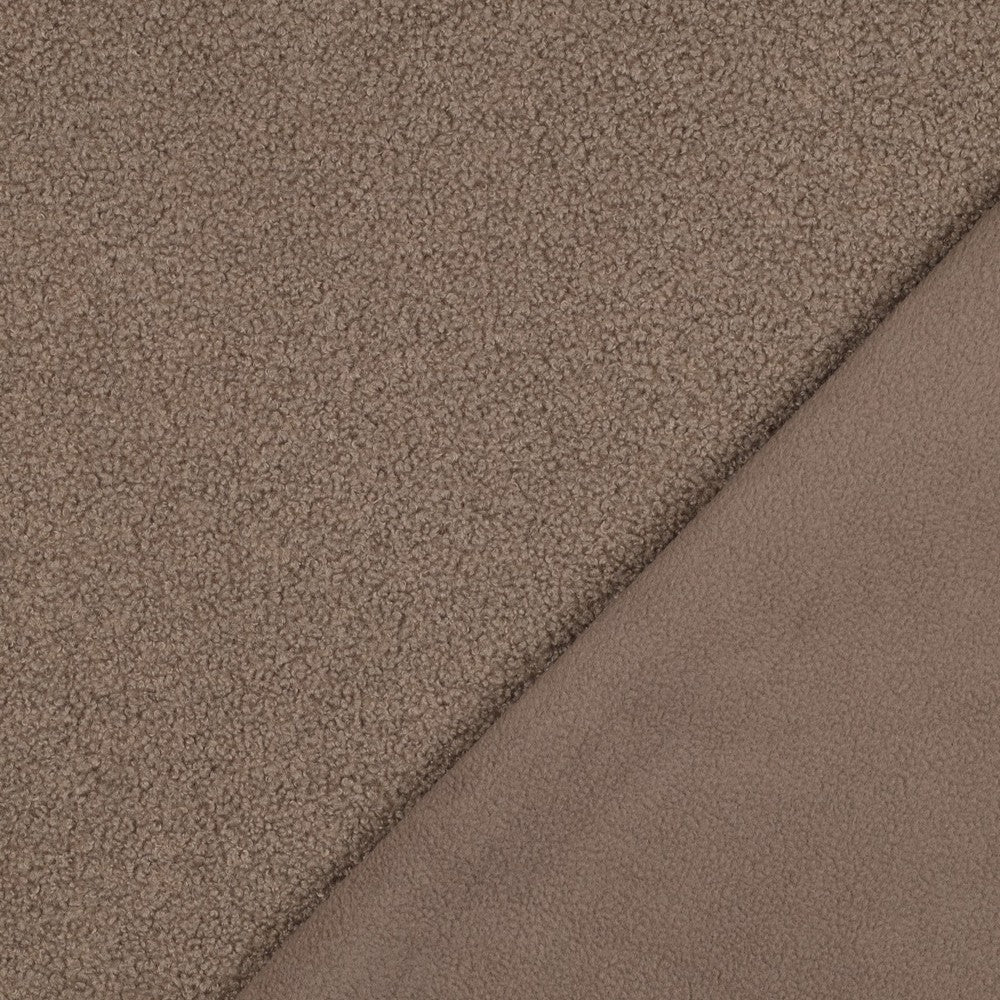 Taupe - Teddy double face (teddy + polaire)