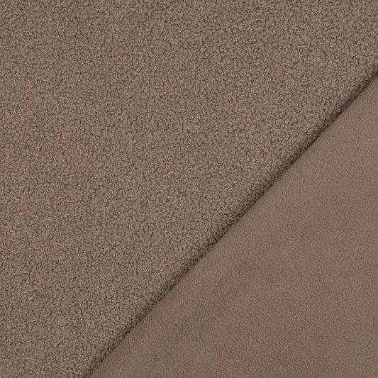 Taupe - Teddy double face (teddy + polaire)