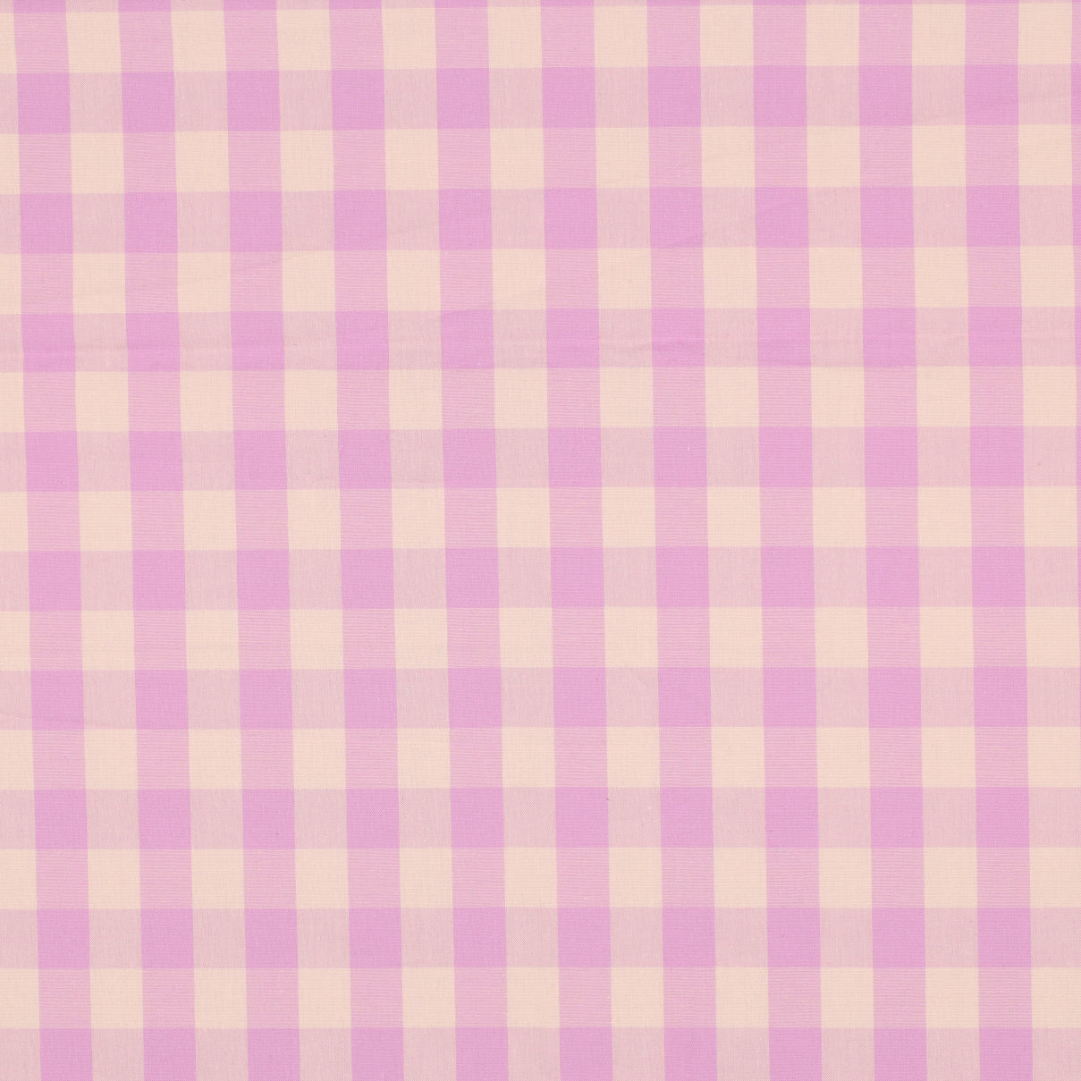 Carreaux Lilas/orange pâle - Coton teint sur fil