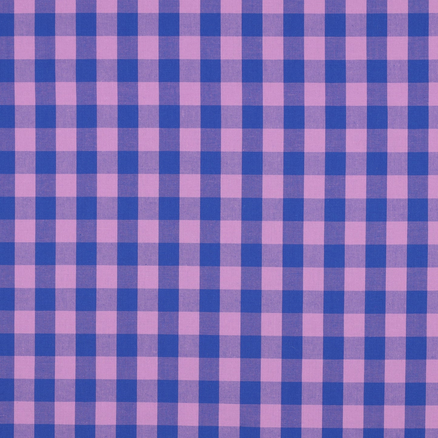 Carreaux Rose/bleu - Coton teint sur fil