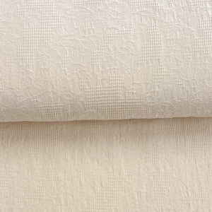 Écru - Coton jacquard