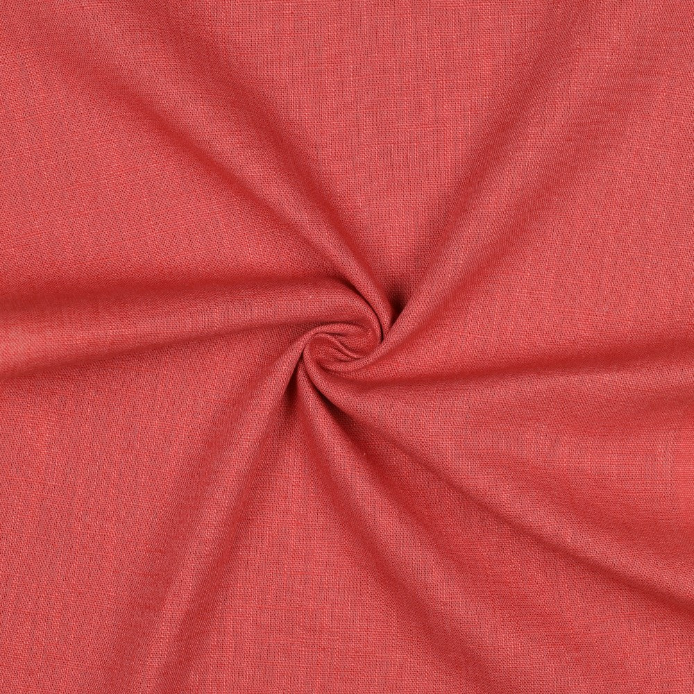 Peach - solid linen