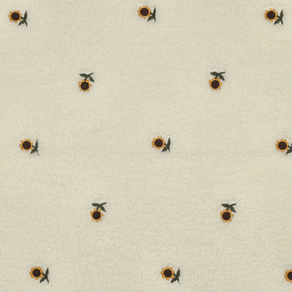 Tournesols - Teddy jacquard brodé de fleurs