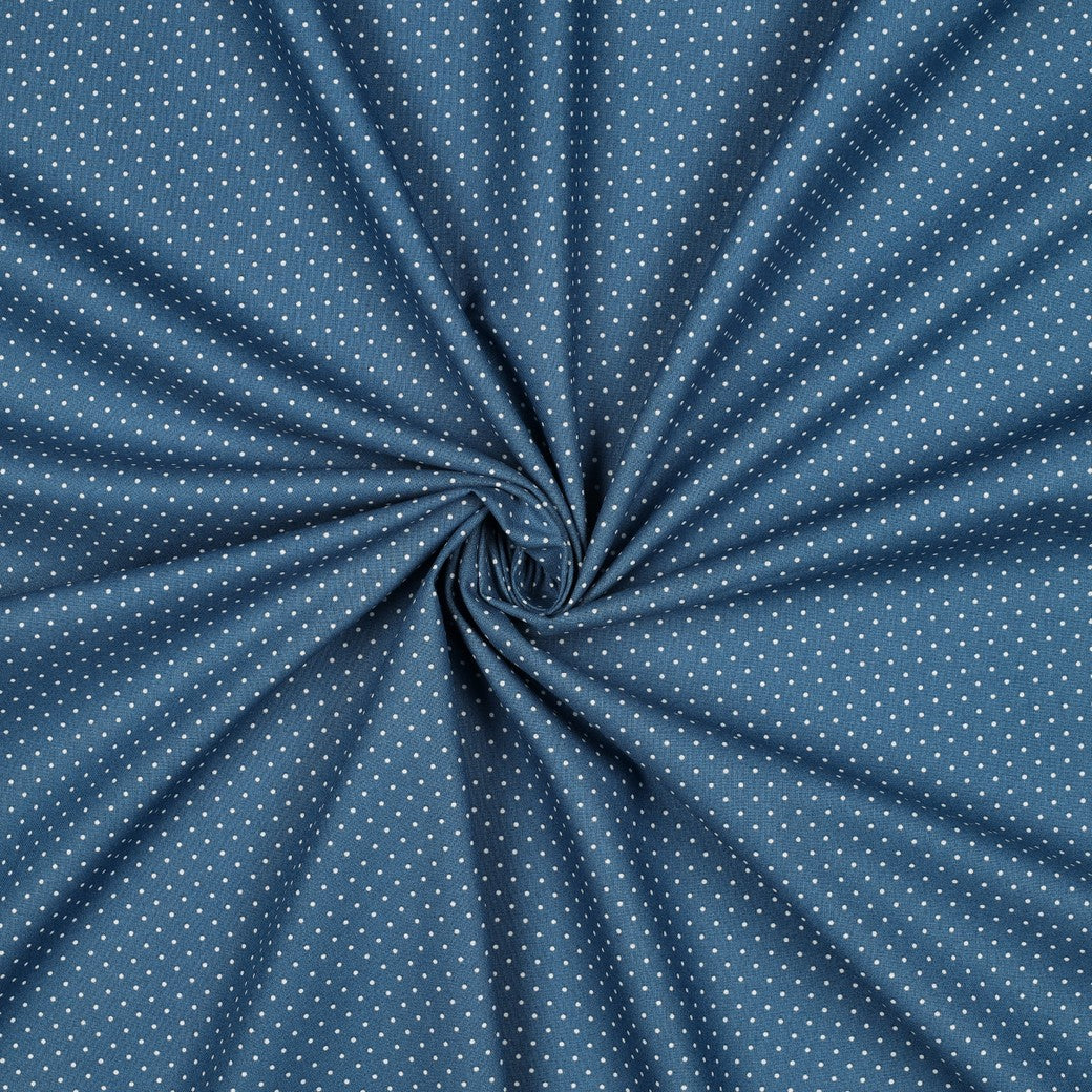 Blue - Printed Poplin