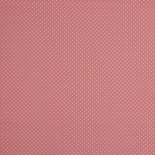 Small coral dots - Printed poplin