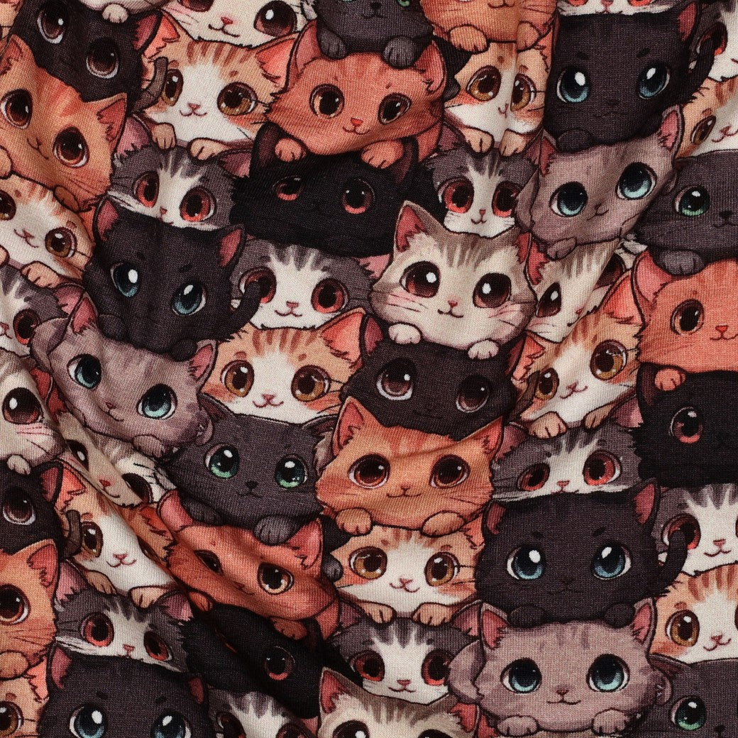 Chats chats chats - Jersey imprimé digital