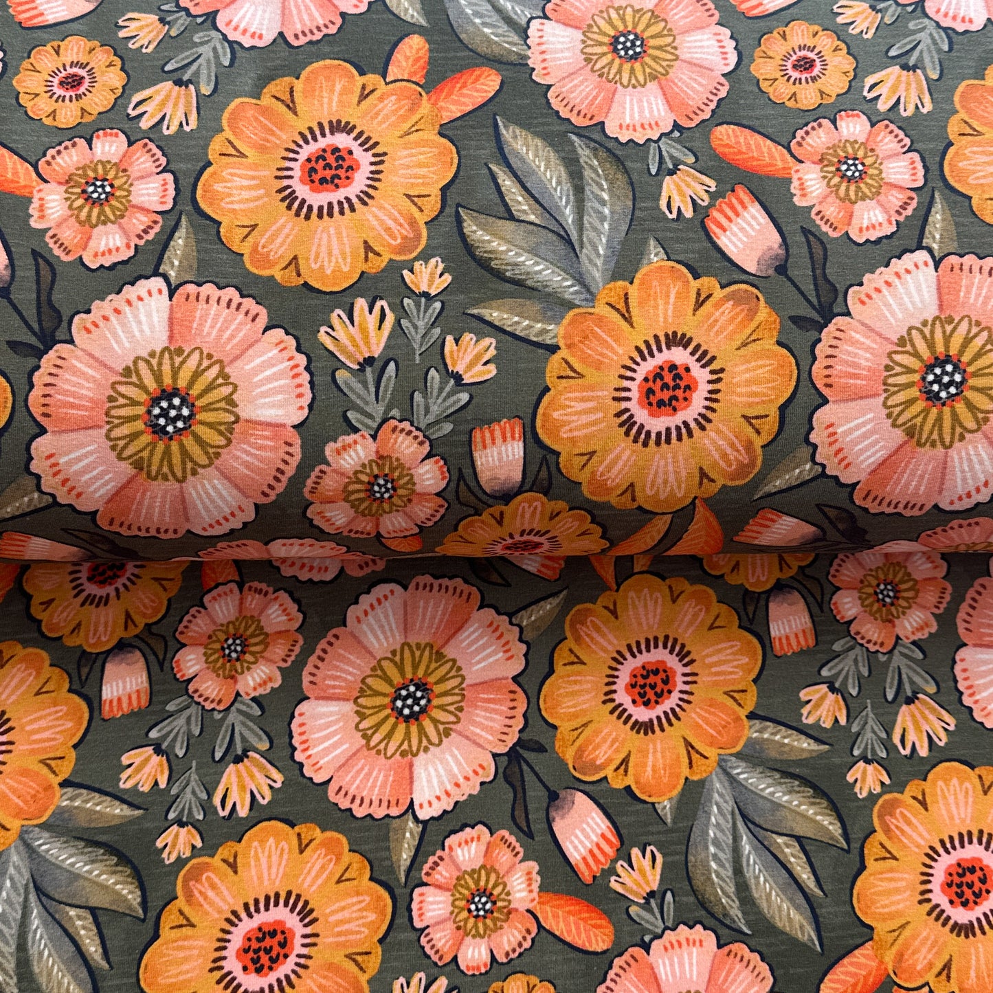 PRE-ORDER - Green floral - NON NON OUI - Printed jersey