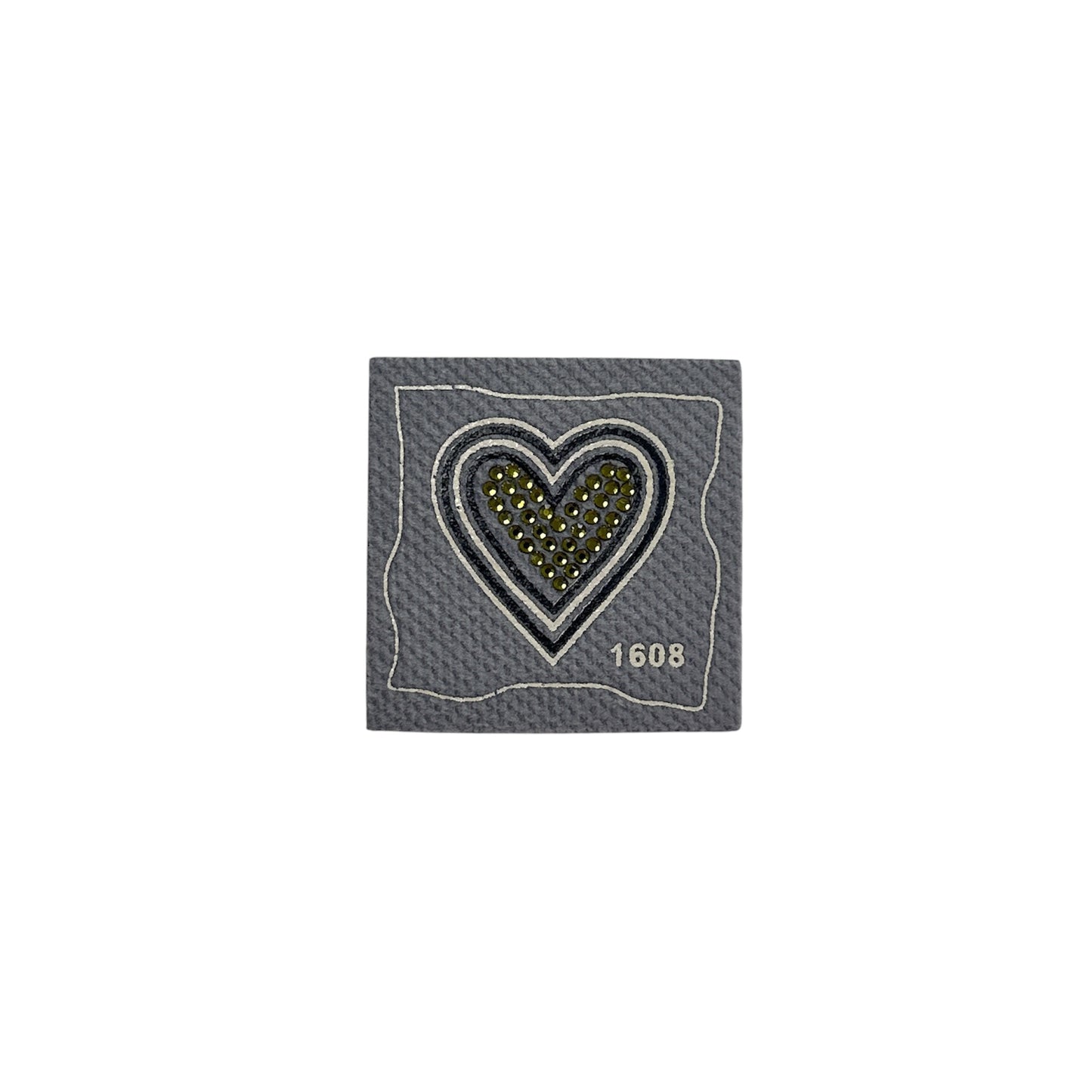 Coeur Gris - Appliqués à repasser