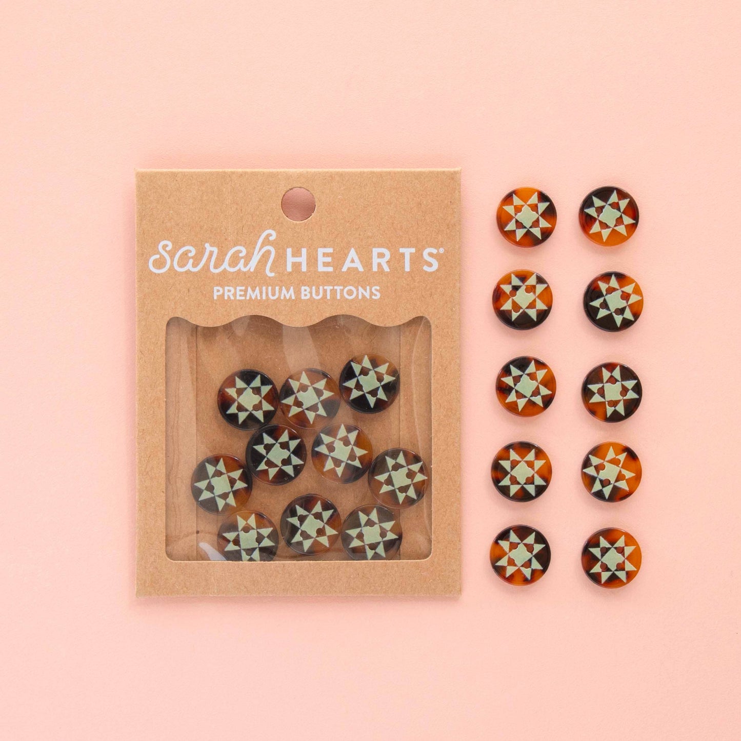 Boutons Étoile de Quilt Petits 5/8"