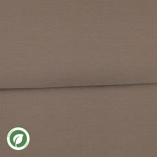 Taupe - Bord côte (ribbing) biologique