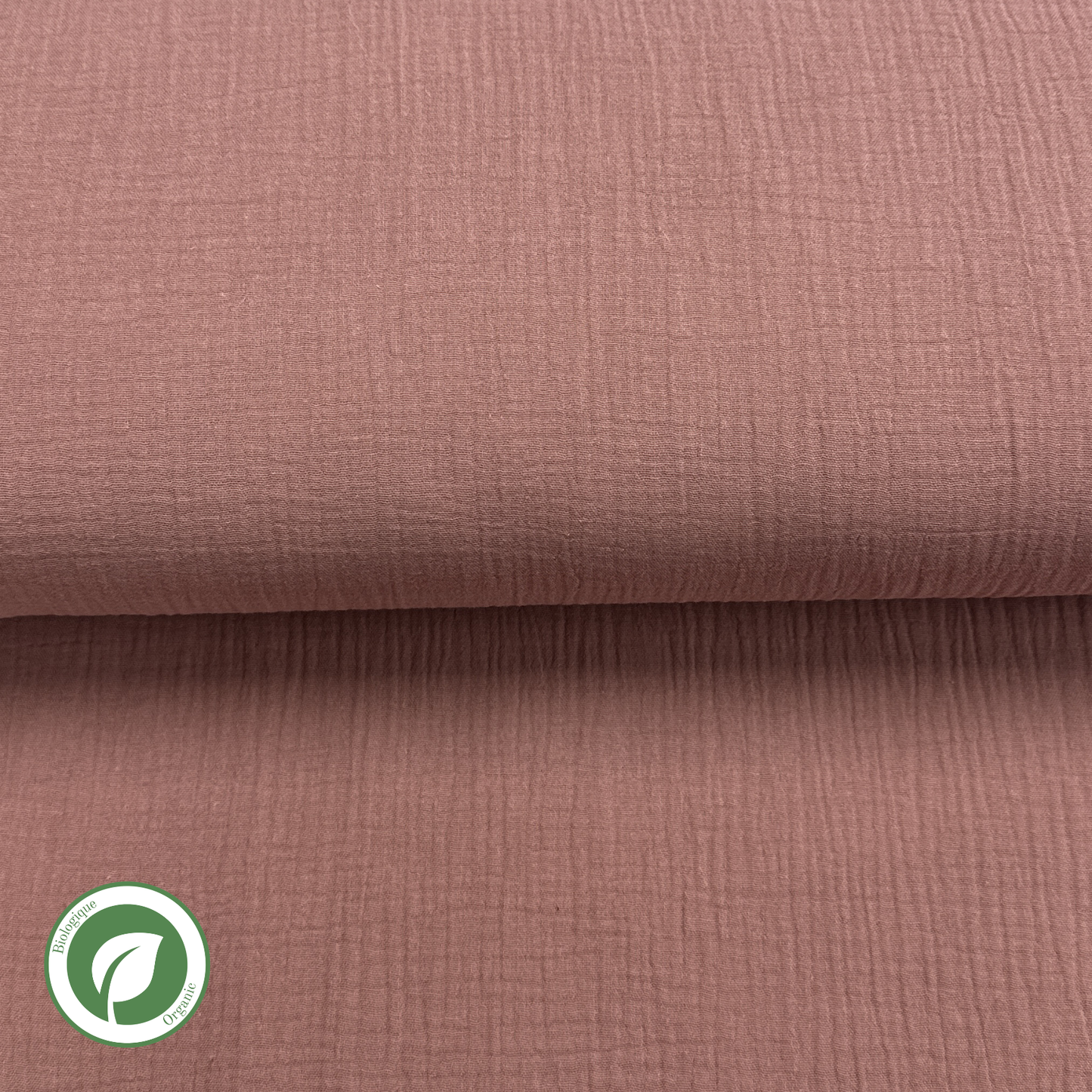 Sepia Rose - Double-Gauze Organic Cotton Muslin
