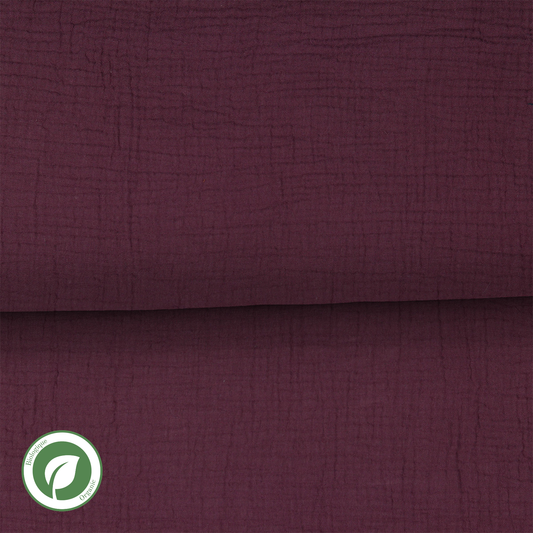 Brick - Organic double gauze cotton muslin
