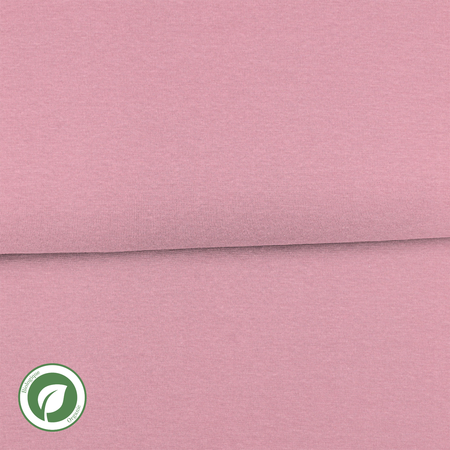 Rose - Bord côte (ribbing) biologique