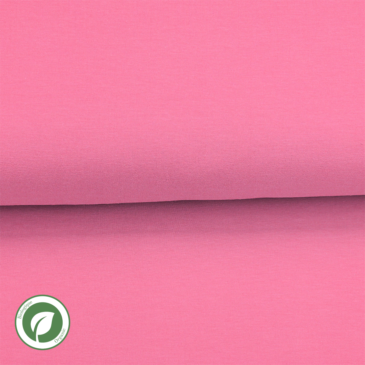 Rose bonbon - Jersey uni biologique
