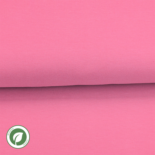 Candy Pink - Organic solid Jersey