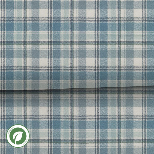 Dusty blue - Mammoth organic - Flanelle biologique