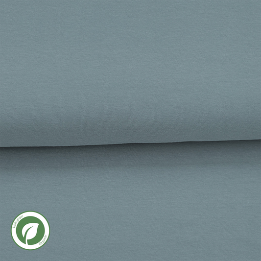 Pearl blue - Organic solid jersey