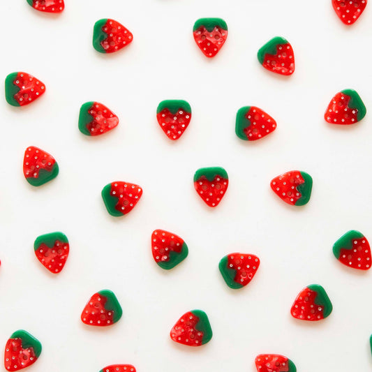 Boutons Fraise Petits 5/8"