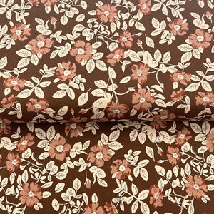 Floral Cacao - Figo Fabrics - Coton courtepointe imprimé