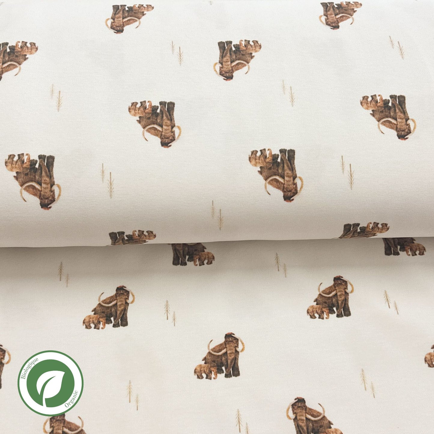 Mammoth - Organic printed French Terry