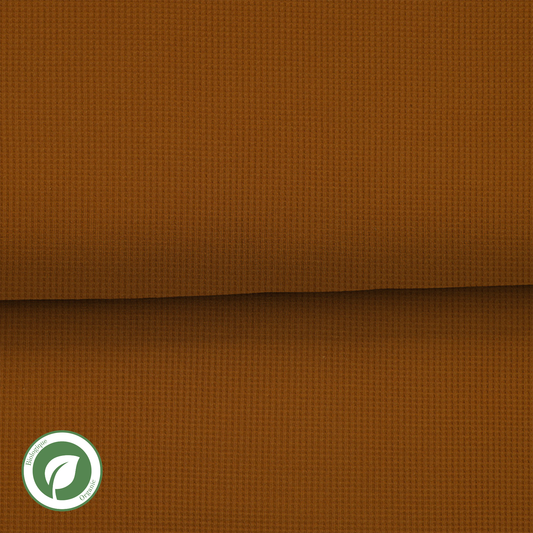 Hazelnut - Organic waffle jersey