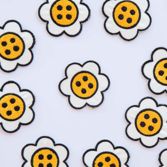 Patch thermocollant bouton marguerite