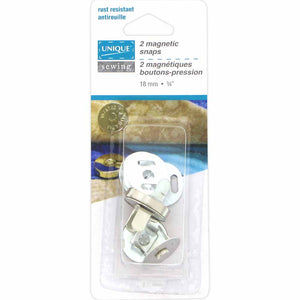 Magnetic snap buttons - 18mm (3⁄4″) - Silver